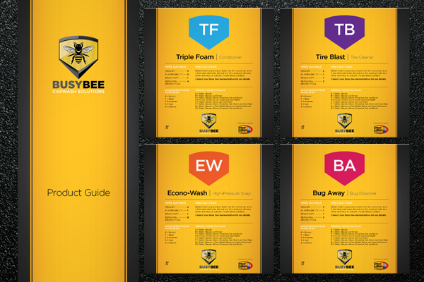 Busy Bee Product Guide and Labels